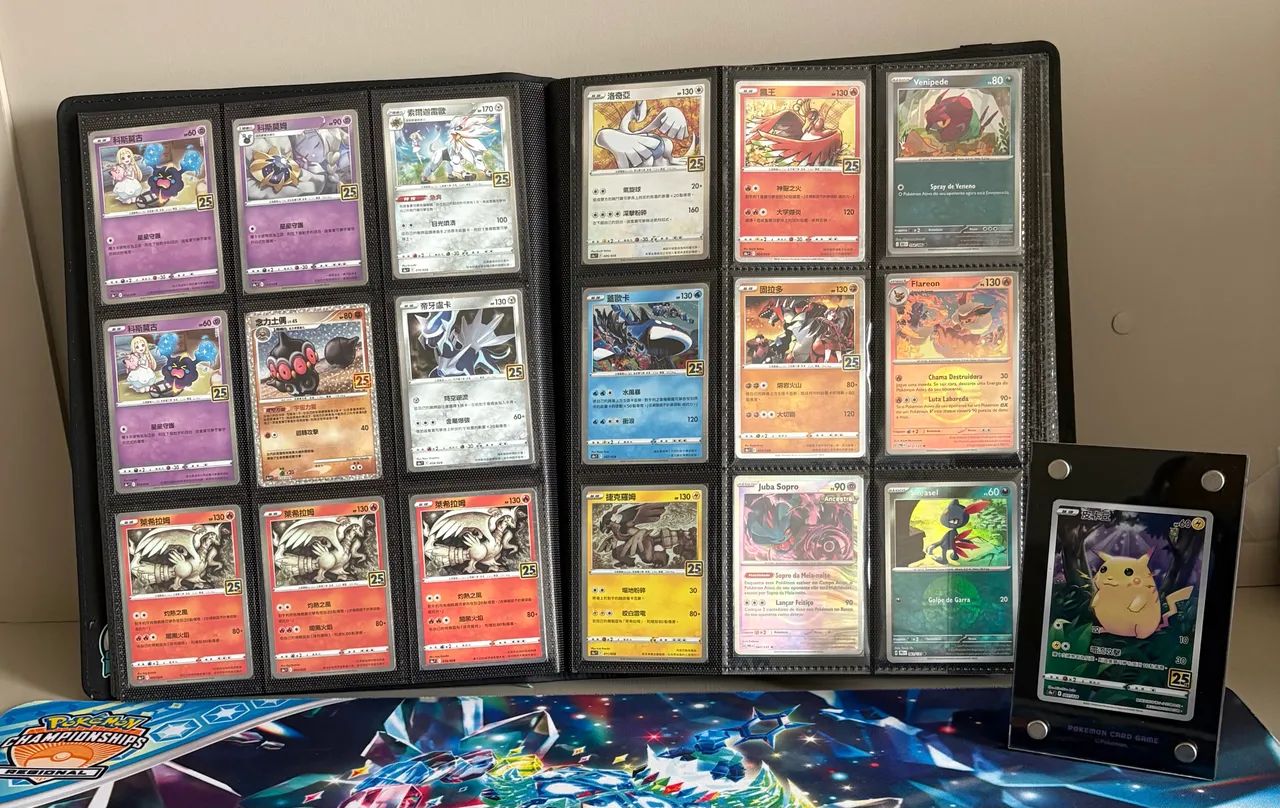 Coleção 25th Chinesa Com Cardbrick exclusivo da Box da Gardevoir de 25th