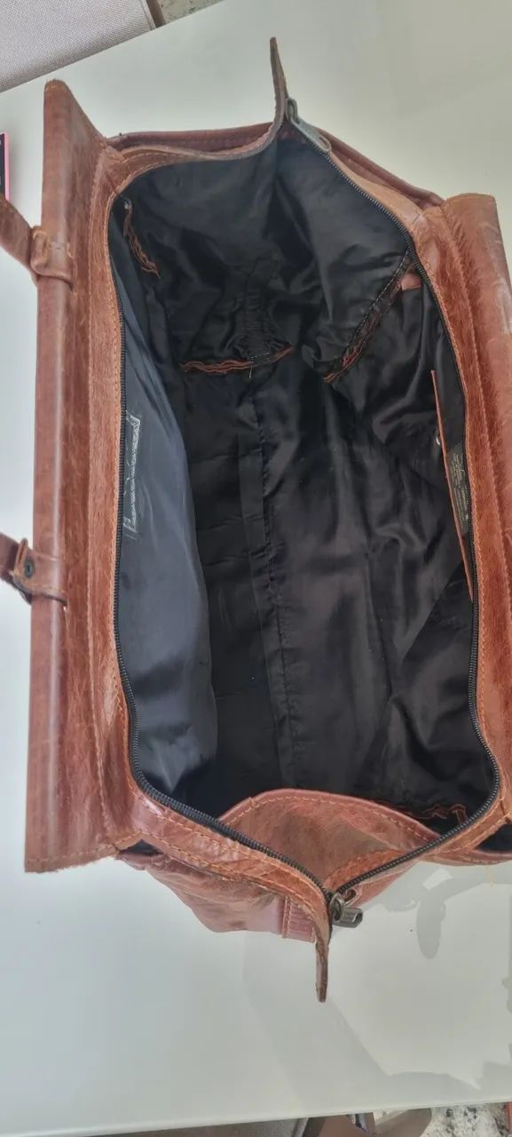 Mala bolsa de mão couro Argentina  - Foto 3
