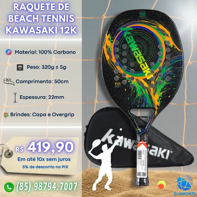 Raquete de Beach Tennis Kawasaki 12K