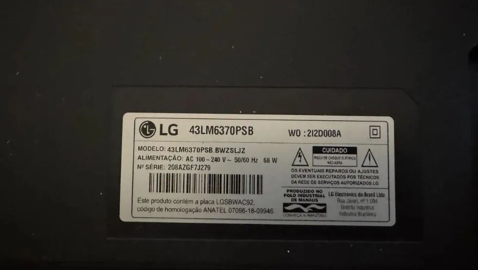 Smart TV 43 LG com nota fiscal - Foto 4