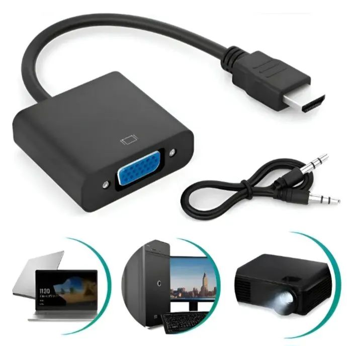 Adaptador conversor HDMI para VGA  - Foto 3