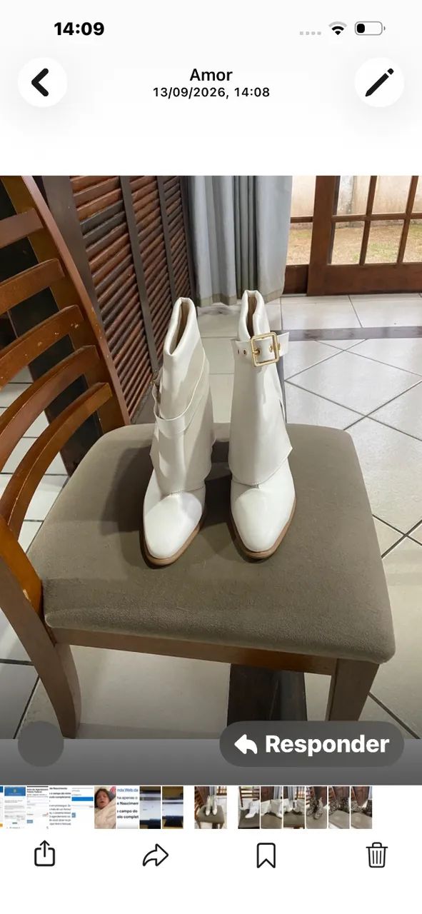 Botas novas sem uso