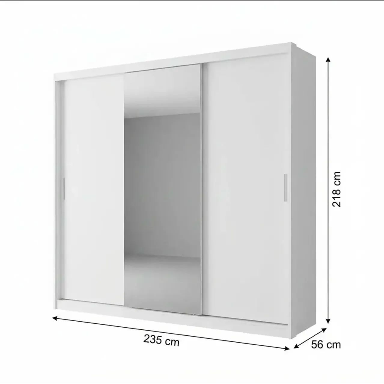 Guarda roupa casal 3 portas MDF - Foto 4