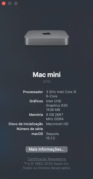 mac mini 2018 i5