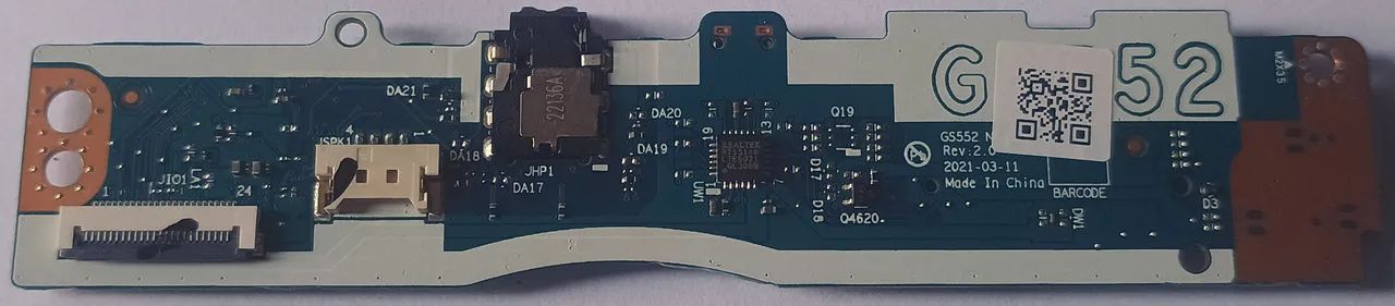 Placa Power Audio Lenovo Ideapad 3i Gs552