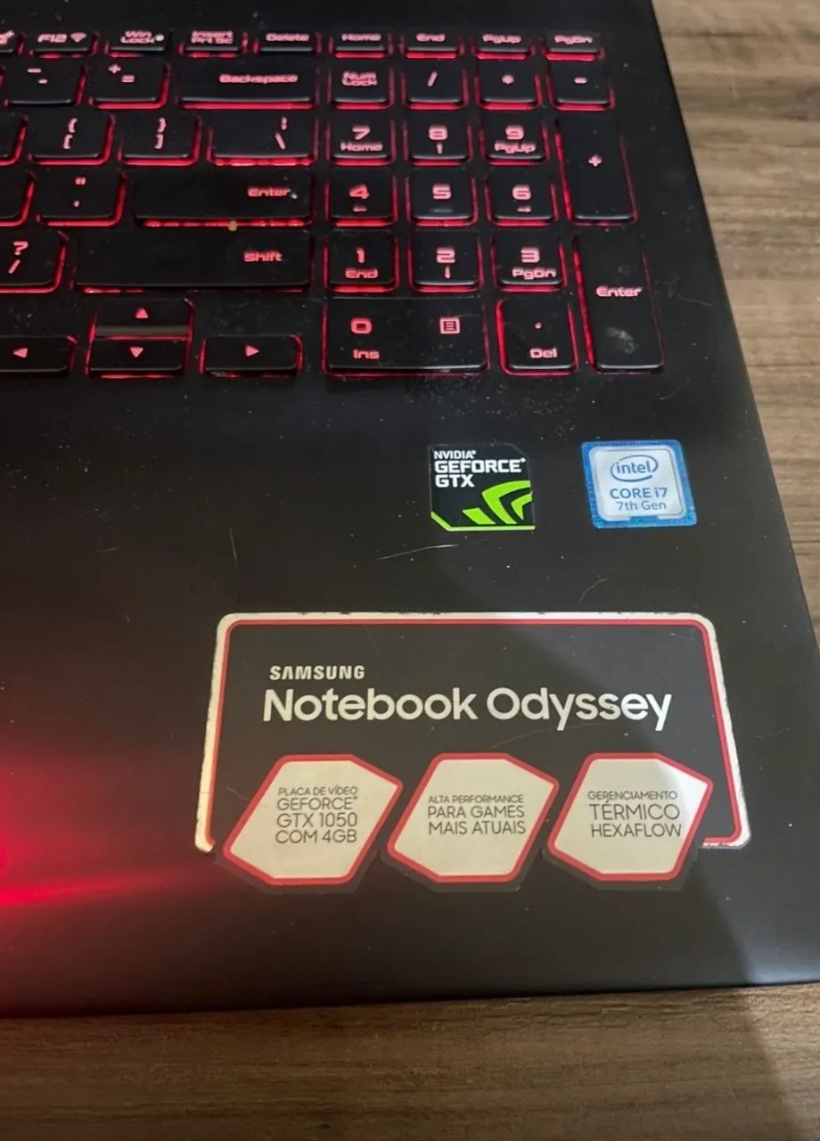 Notebook Samsung Odyssey i7 gtx 1050 4gb - Foto 2