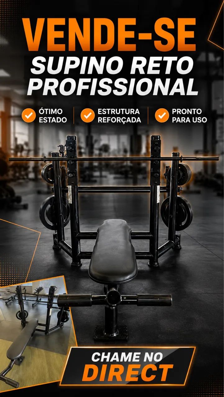 Supino reto profissional 