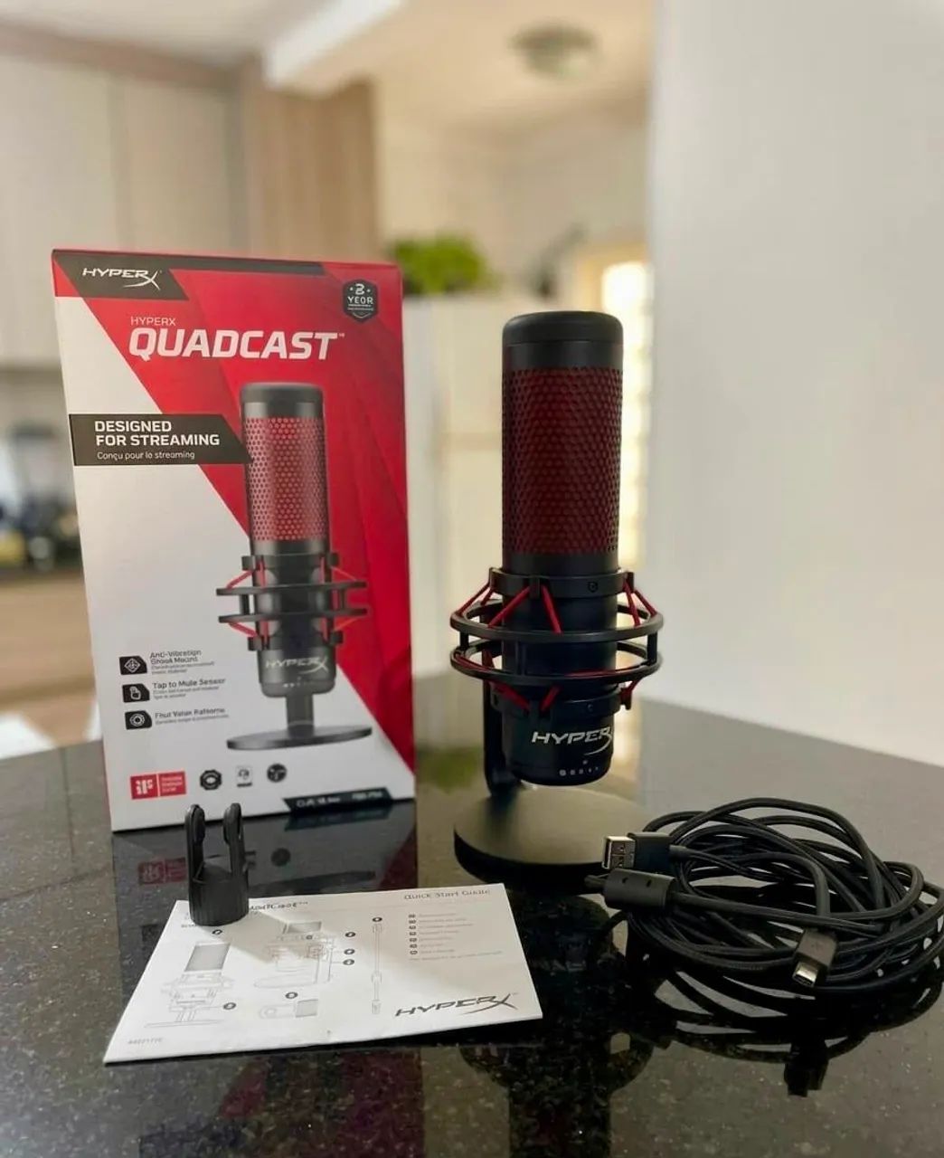 Vendo microfone HyperX Quadcast USB - Foto 5