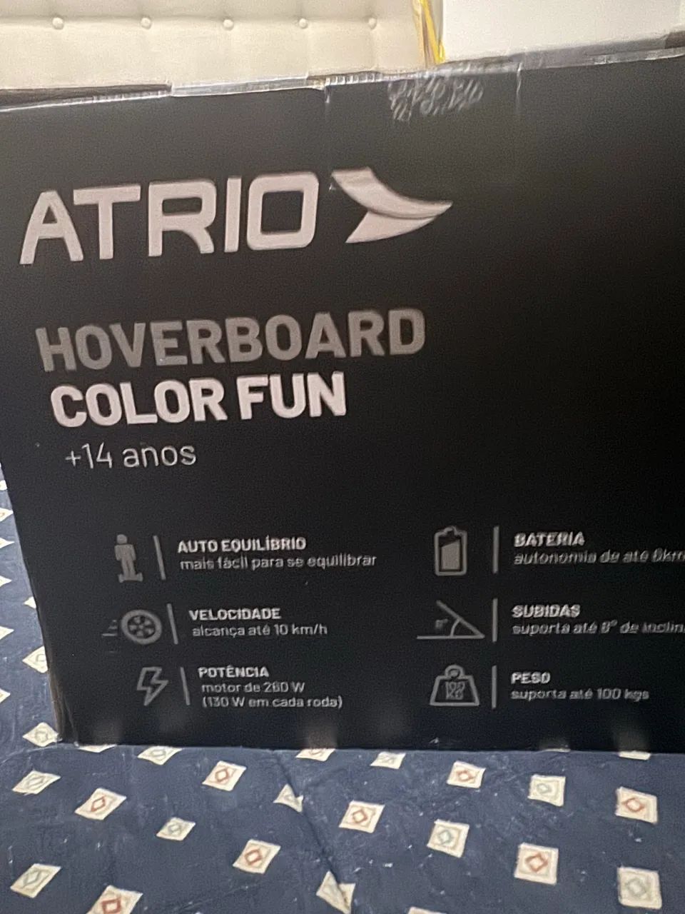 Hoverboard Original Skate Elétrico 6.5 Preto Led Bluetooth