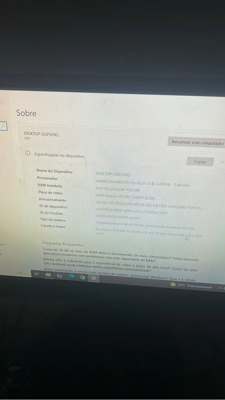 Vendo PC GAMER em ótimo estado! - Foto 2