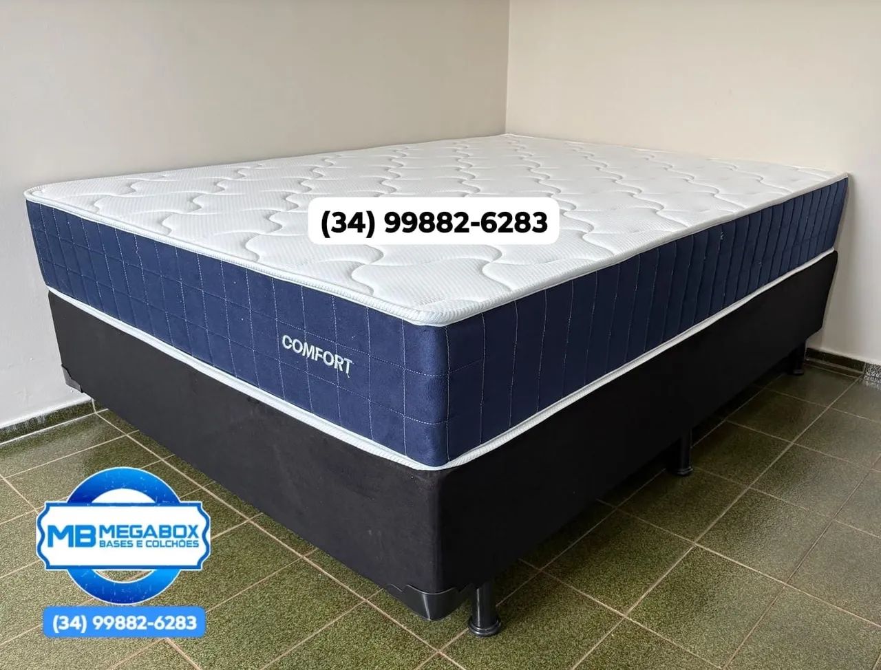 Cama Box + Colchão Molas com Entrega Grátis  - Foto 2