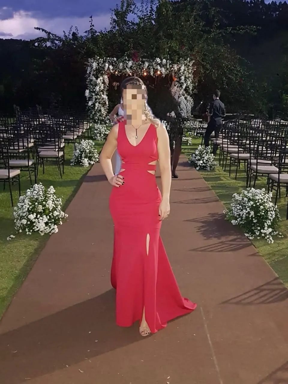 Vestido de festa vermelho