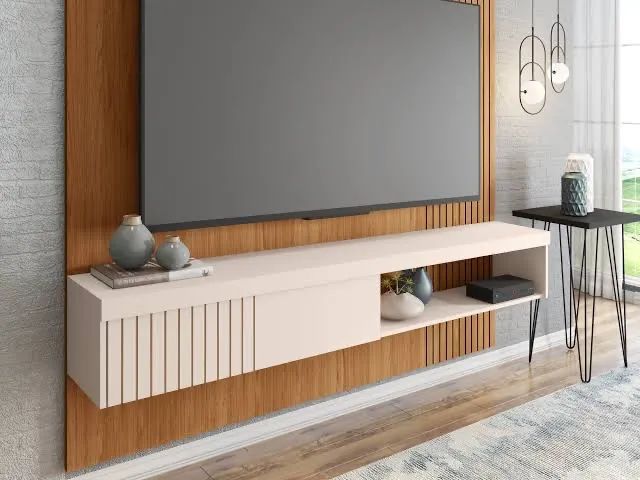 PAINEL CAEMMUN JADE 1.5 FREIJO / OFF WHITE - Foto 6