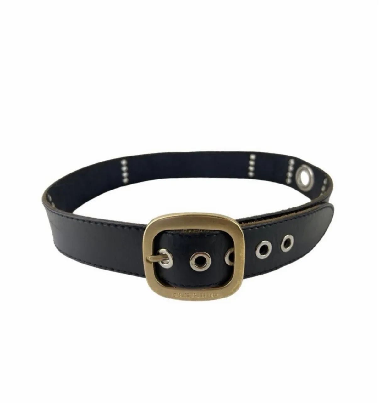Cinto dolce&gabbana original preto fivela dourada - Foto 2