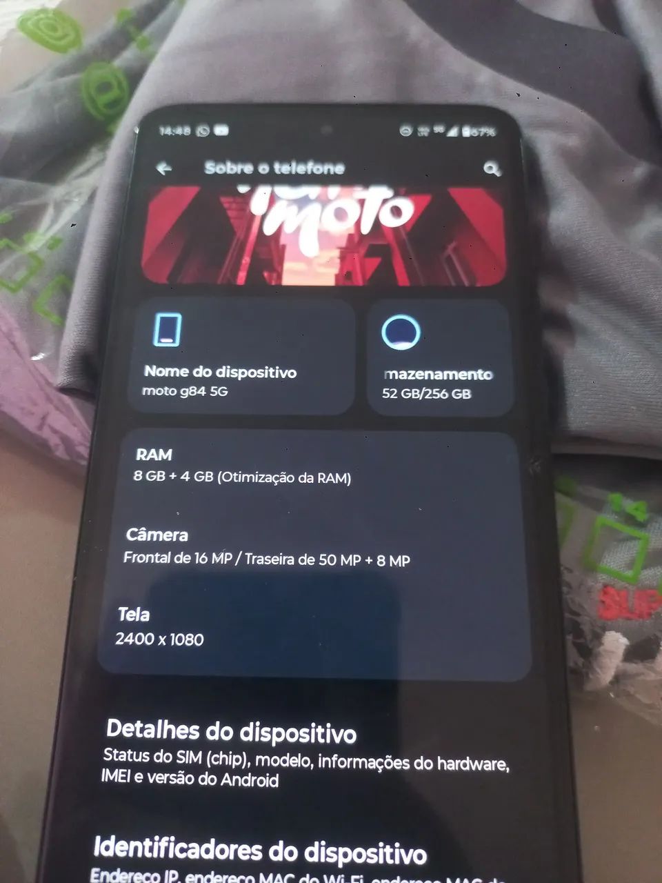 Celular moto g84 5g, 256gb - Foto 3