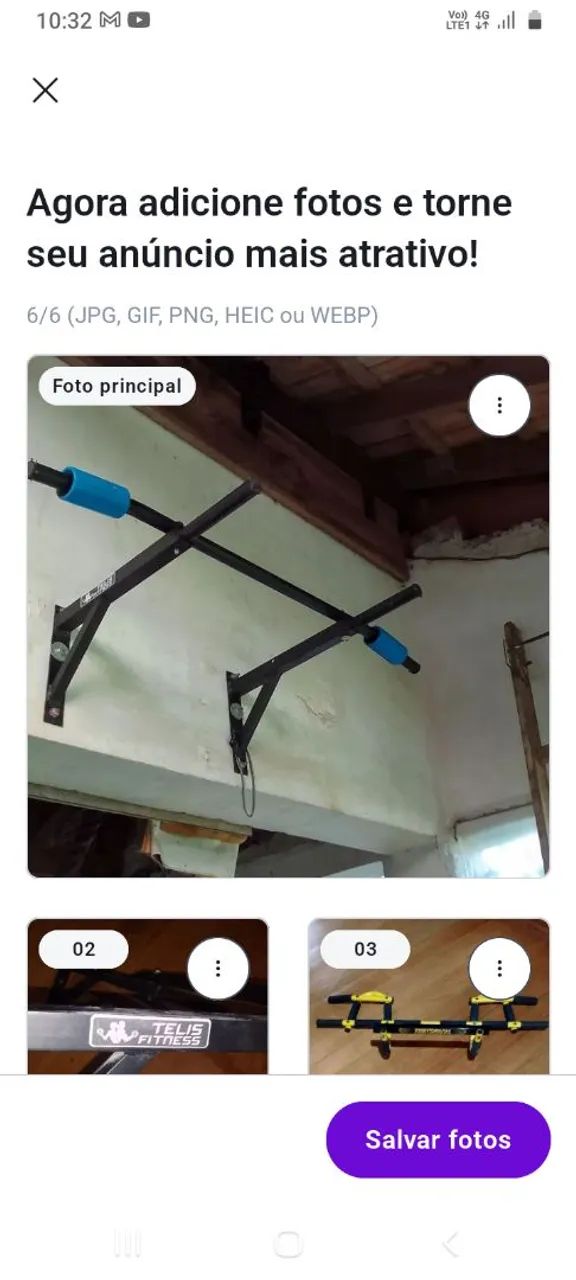 Barras de exercícios - para retirar  - Foto 5