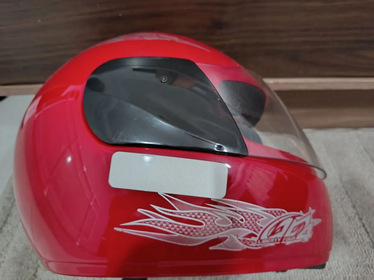 Capacete nº 58-Vermelho - Foto 2