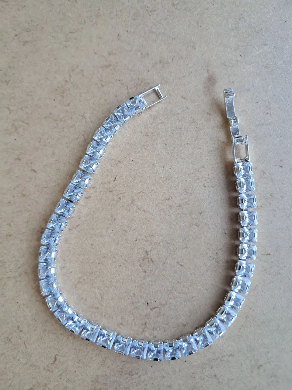 Pulseira riviera banhada a prata