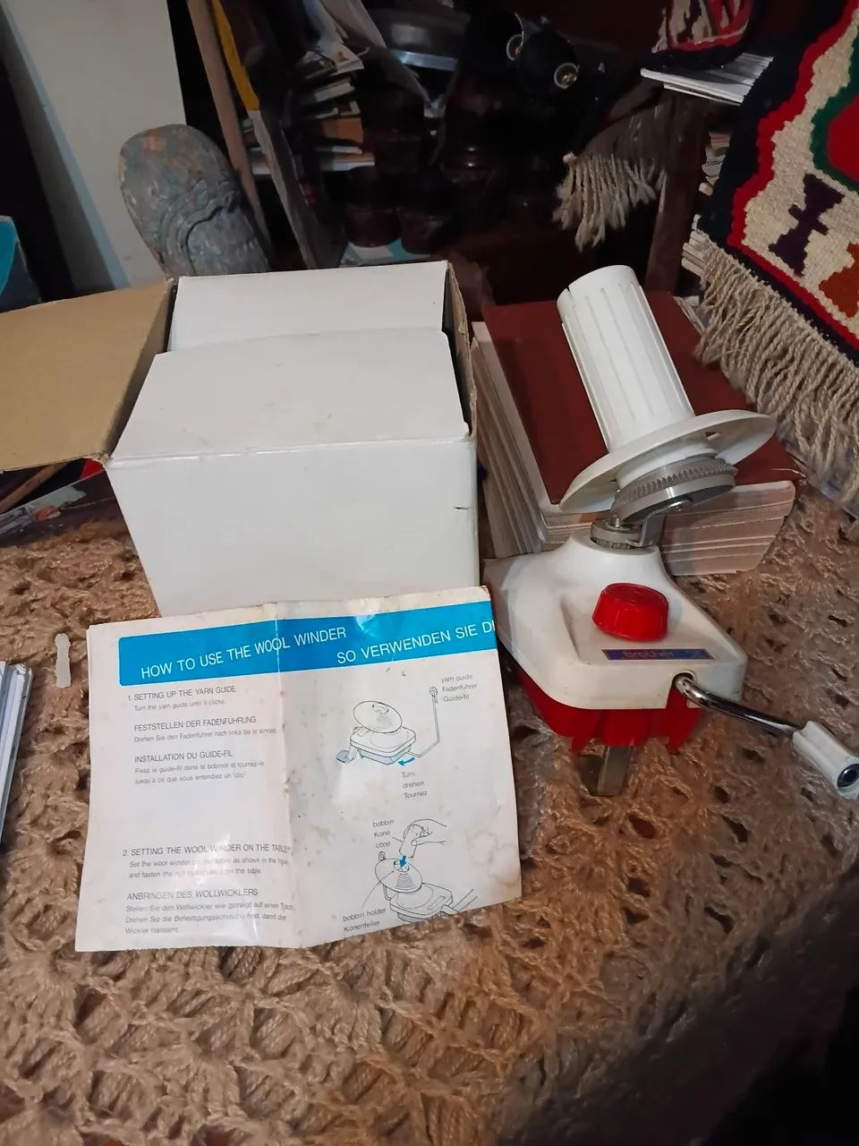 bobinador ou enrolador de lã manual... - Foto 2
