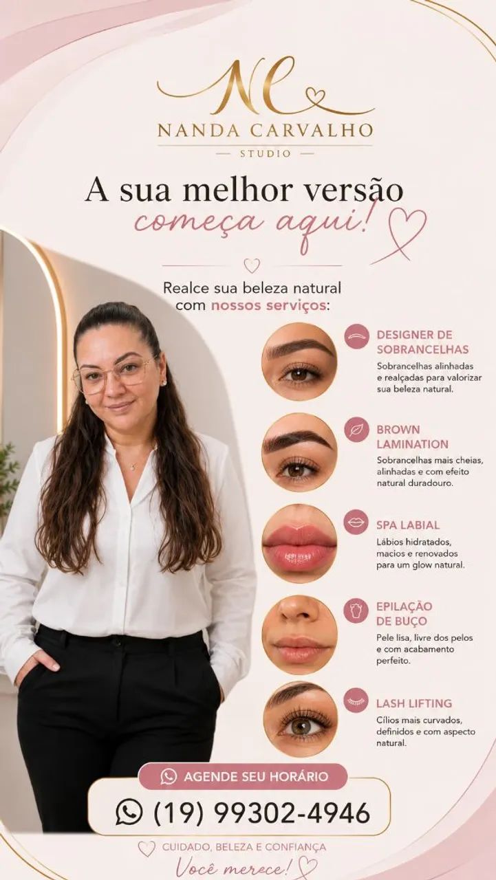 Studio Nanda Carvalho| Designer de Sobrancelhas 
