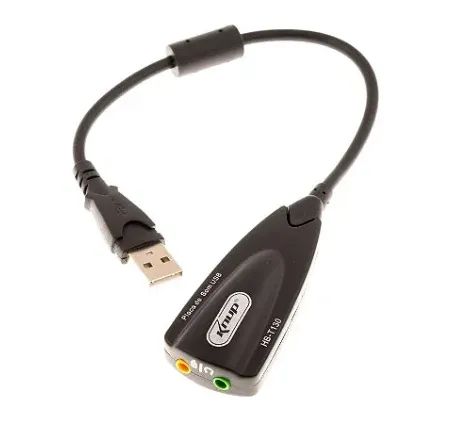 Adaptador USB Áudio 2xP2 Fone e Microfone HB-TI30 - Knup - Foto 3