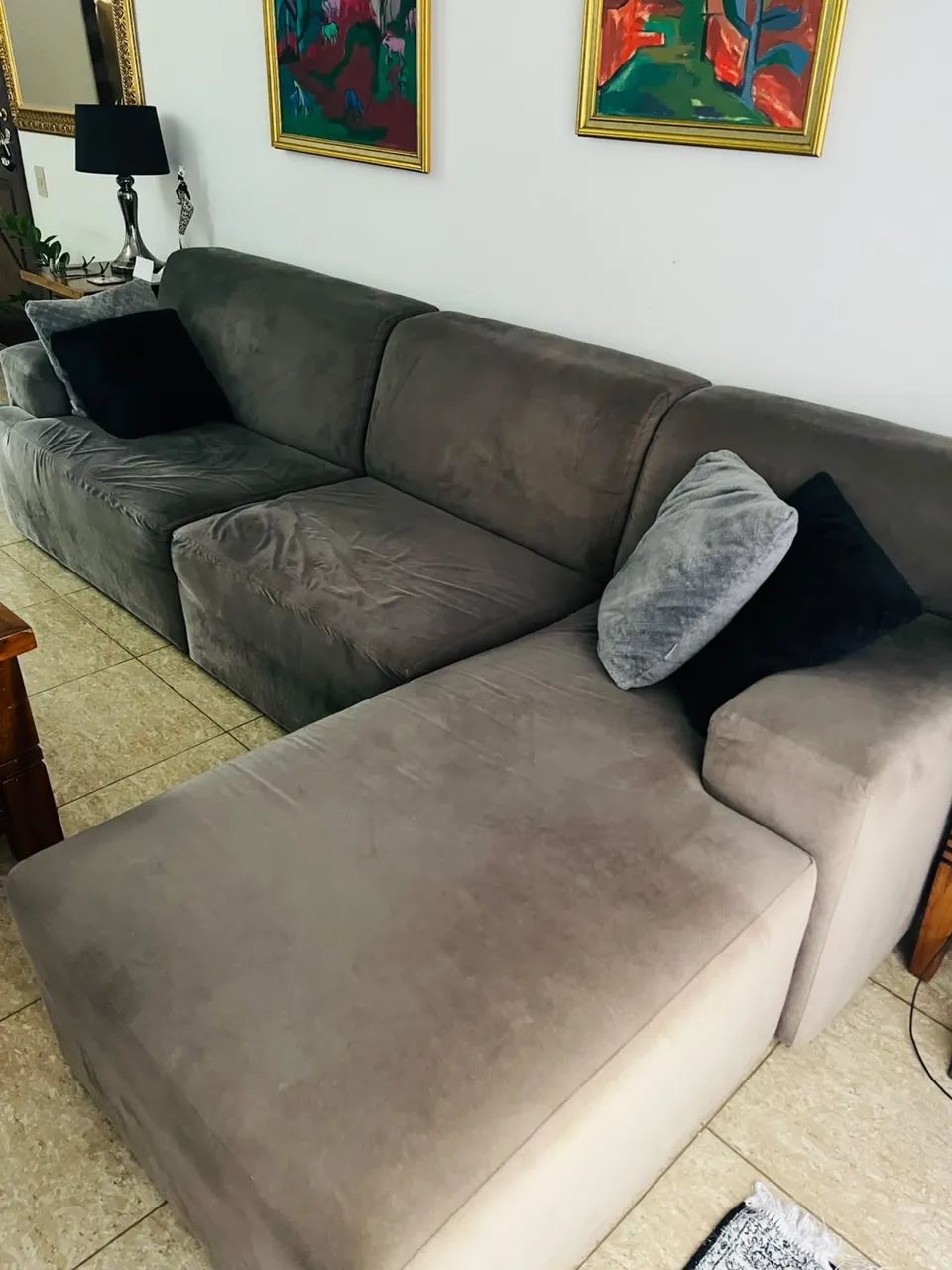 Sofá grande com chaise - Foto 4