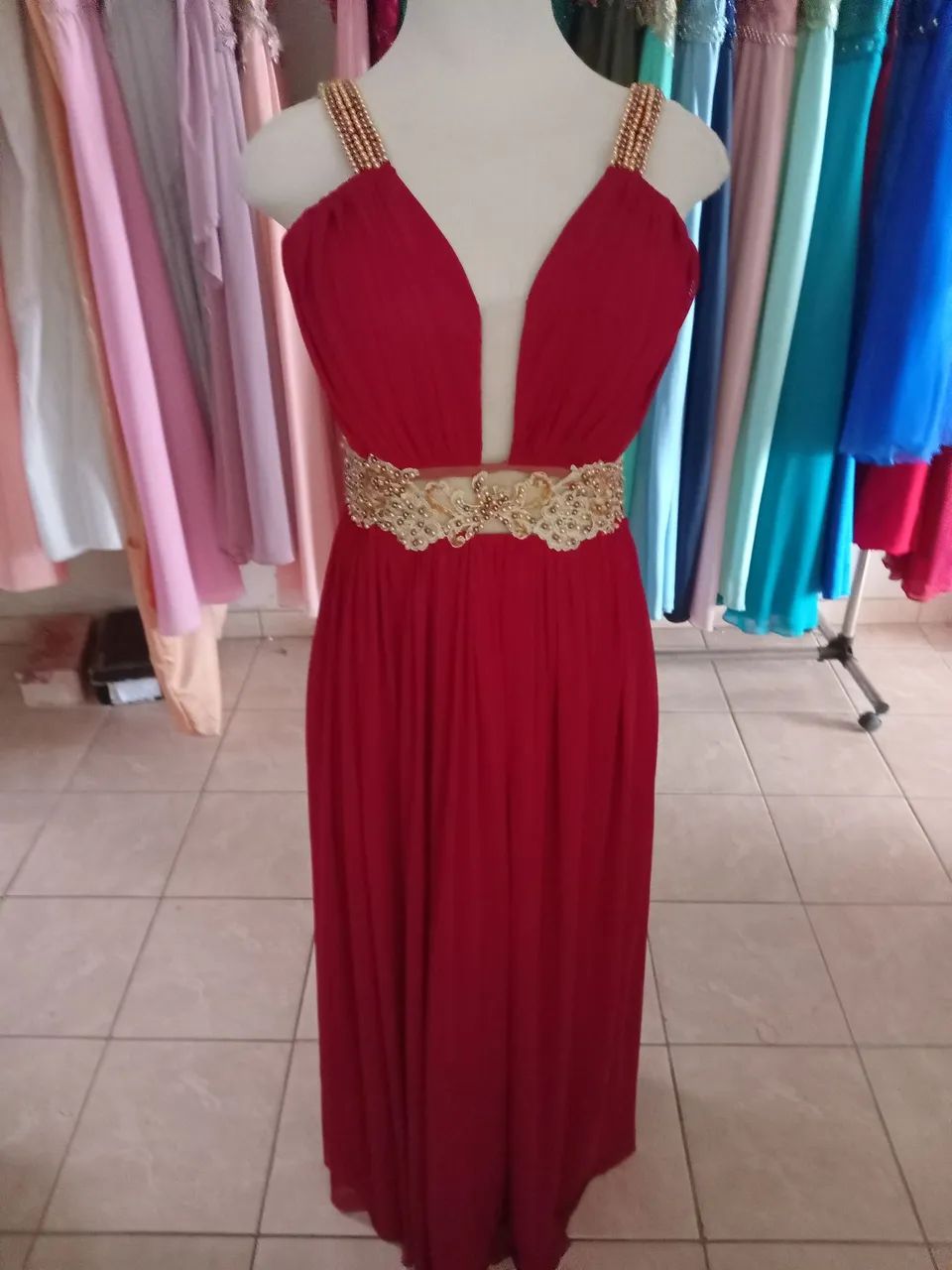 Vestido massala  n 40 de microtule