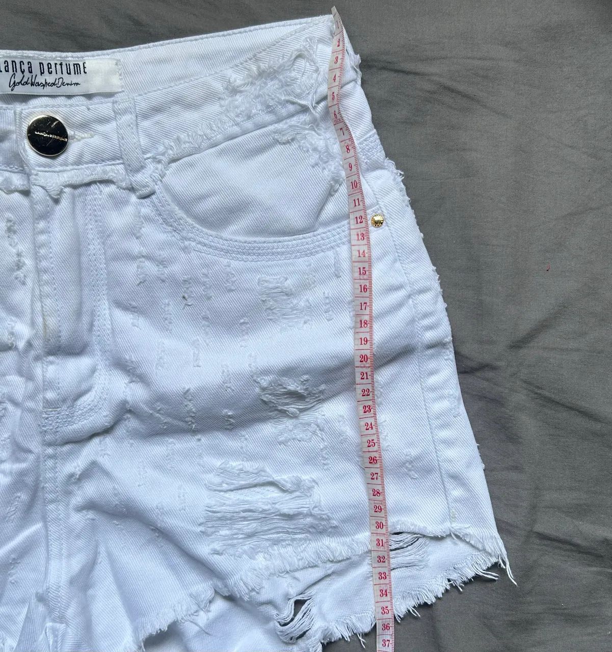Bermuda Lança Perfume jeans Branca 34 - Foto 4