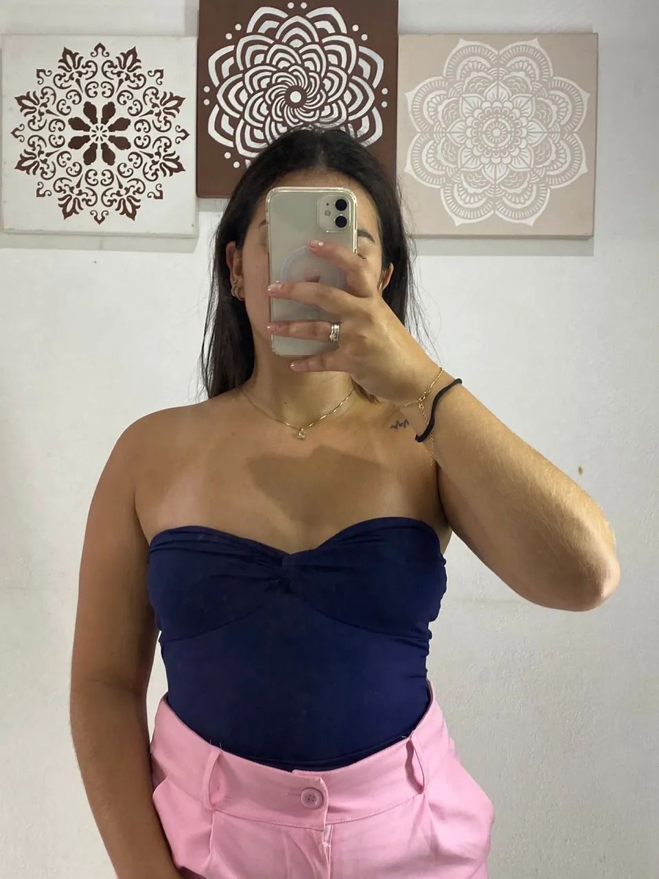 Cropped Mia Azul Marinho - Foto 3