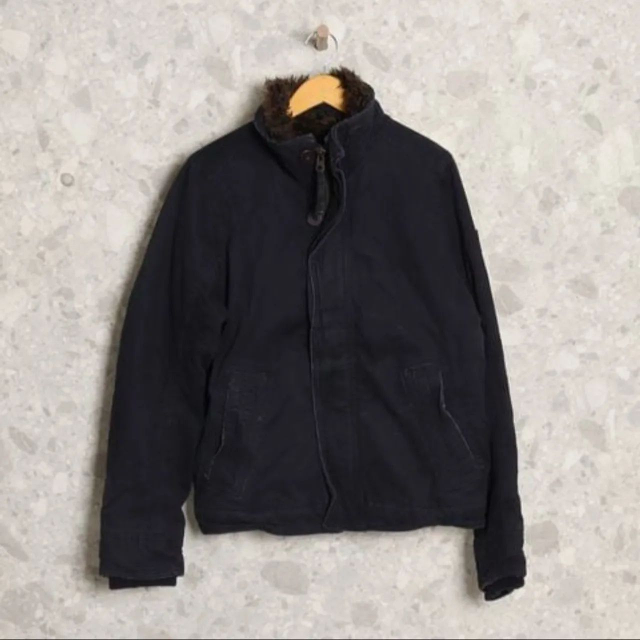 jaqueta azul abercrombie & fitch gg
