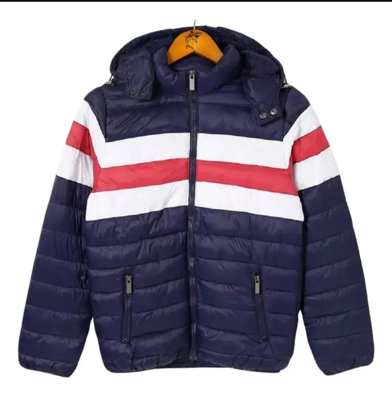 Jaqueta bomber masculina com capuz - Foto 4