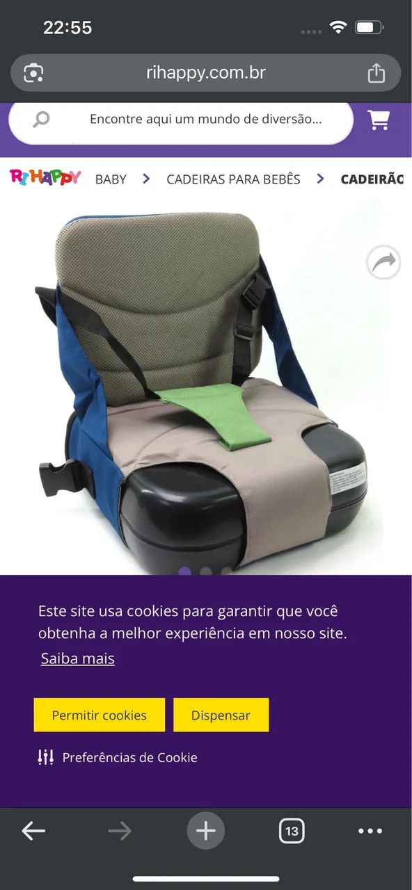Cadeira portátil para bebê com térmica  - Foto 4