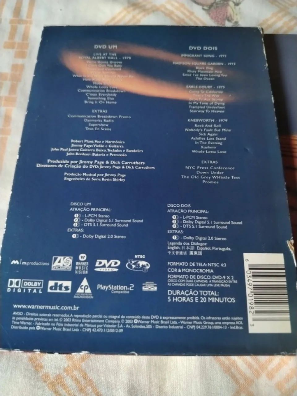 Led Zeppelin 2003 Dvd Duplo Box Completo - Foto 3