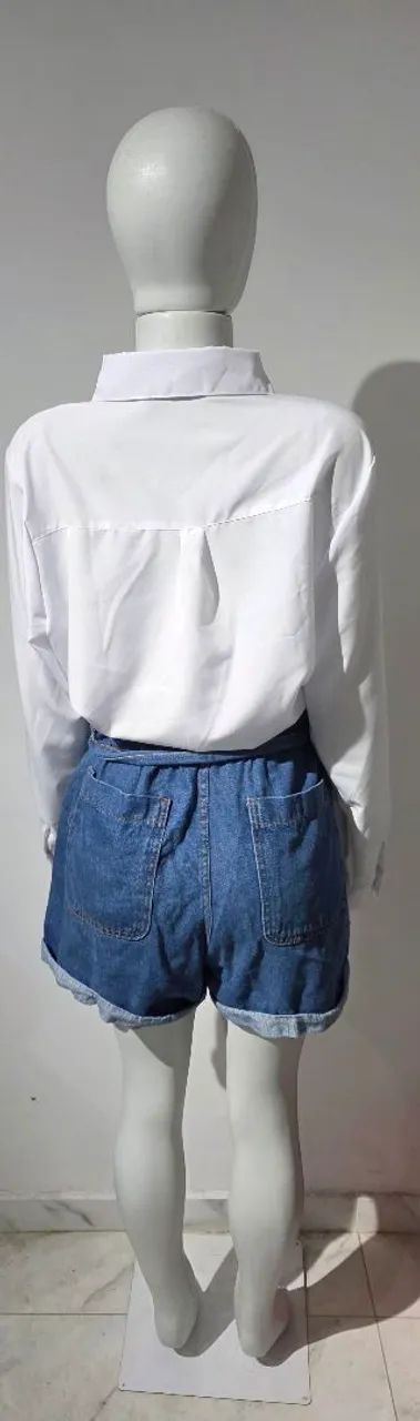 Shorts jeans da marca Marisa tamanho 45 - Foto 4