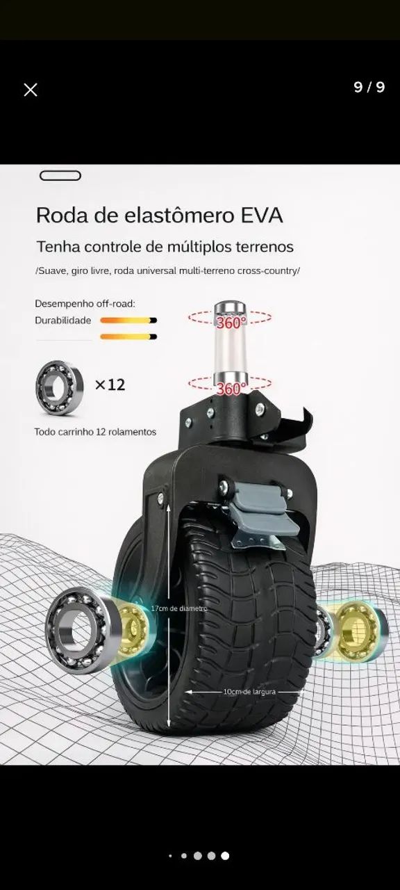 Carrinho Multiuso dobrável - Foto 3