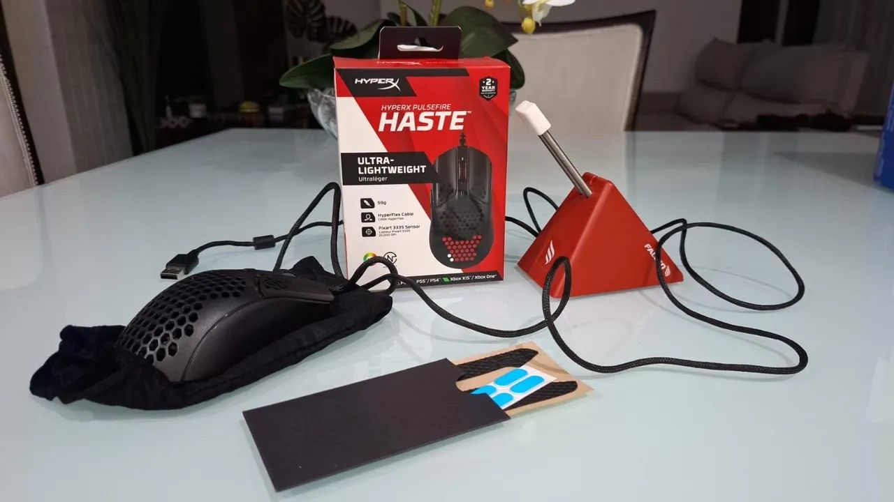 HYPERX PULSEFIRE HASTE + Mouse Bungee Fallen Tucano 