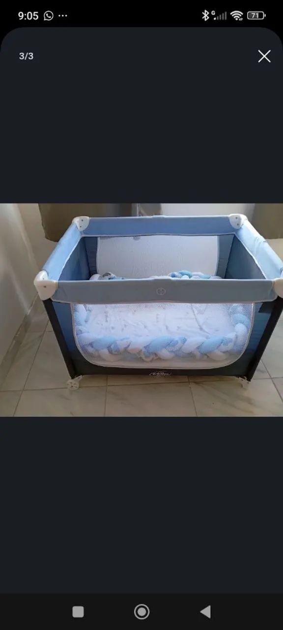 Vende-se cercadinho e carrinho de bebê seminovos  - Foto 3