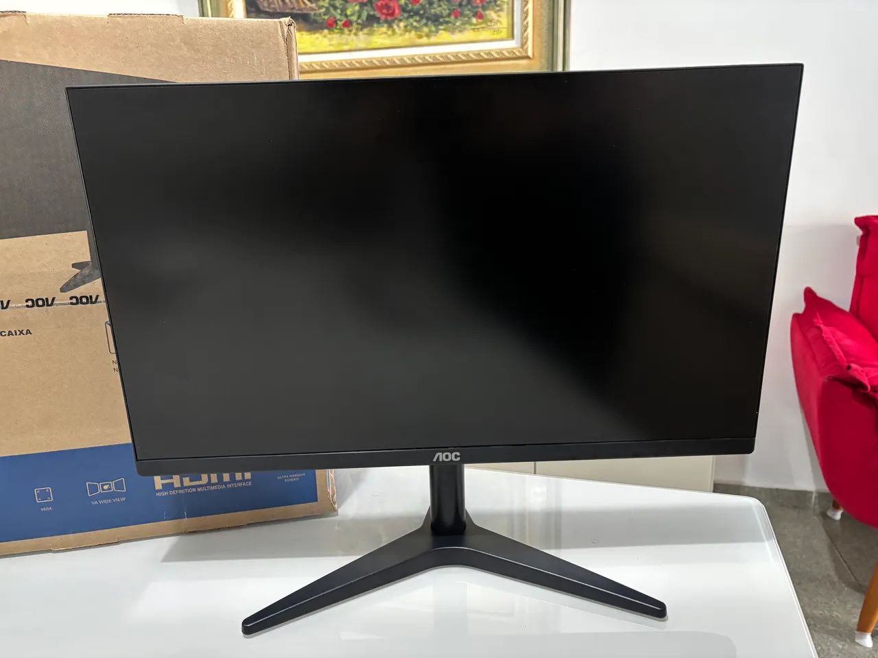 Monitor AOC 23.8? Full HD (Modelo 24B1XHM) - Com Caixa Original - Foto 4