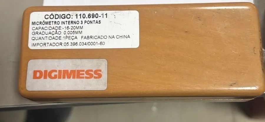 Micrômetro Interno de três pontas Digimess 16 a 20mm - Foto 2