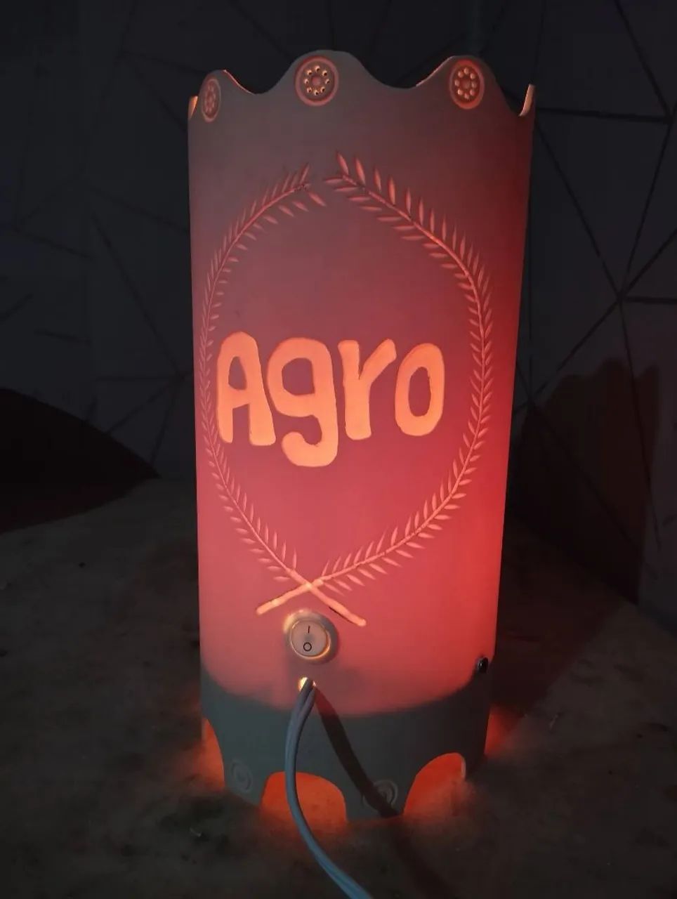 LUMINÁRIA DE PVC TEMA AGRONEGÓCIO  - Foto 2