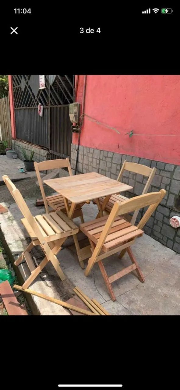 Vendo mesas com 4 cadeira e redondas com 2  - Foto 5
