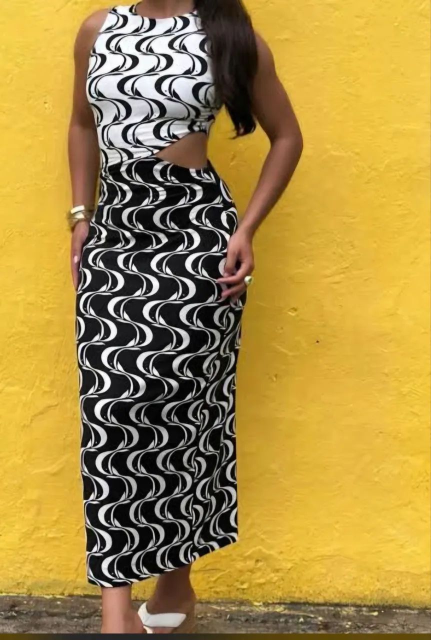 Vestido farm abstrato  - Foto 3
