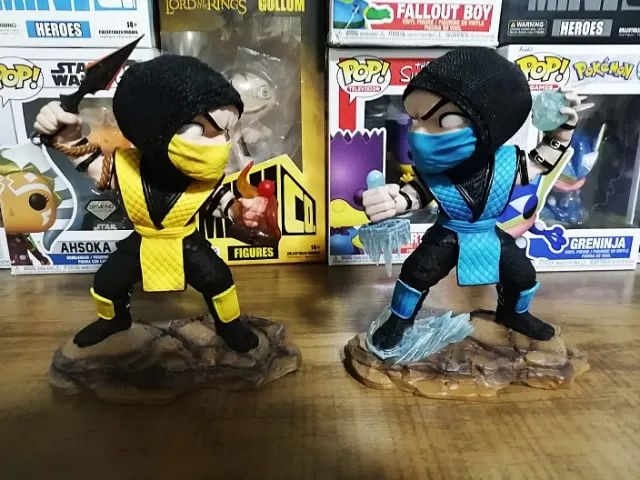 Scorpion & Sub Zero - Mortal Kombat - Minico (Iron Studios) - Foto 2