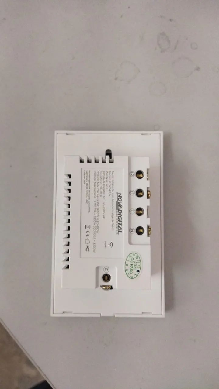 Interruptor Touch 2 Botões + Tomada Smart Wi-fi Novadigital Branco 127/220v - Foto 2