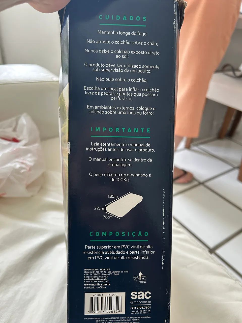 Colchão inflável solteiro  - Foto 2