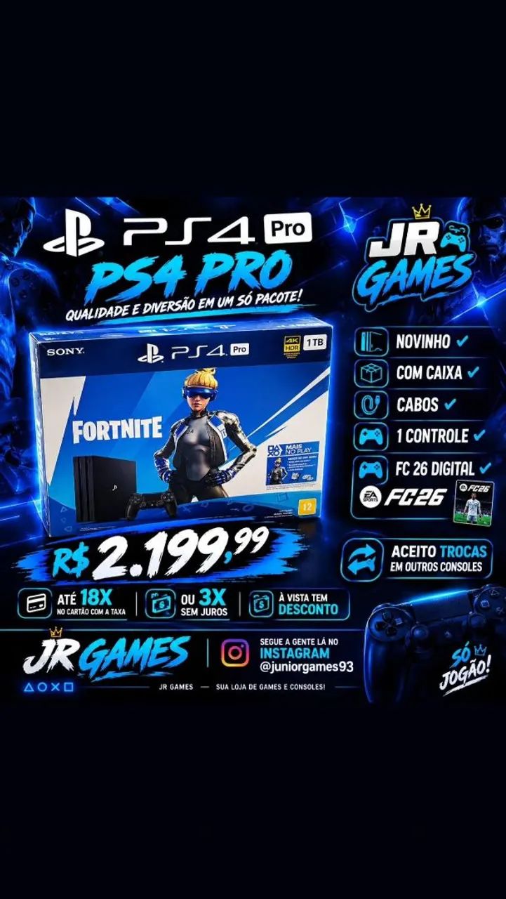 Ps4 pro com FC 26 