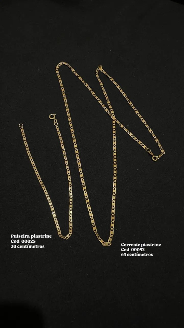 Corrente de ouro modelo piastrine  - Foto 3