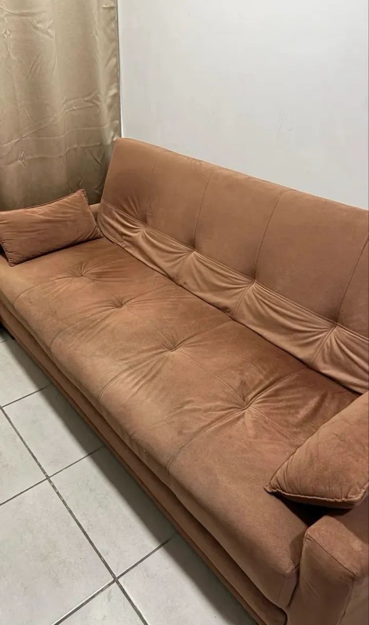 Sofá 3 lugares que vira cama  - Foto 3