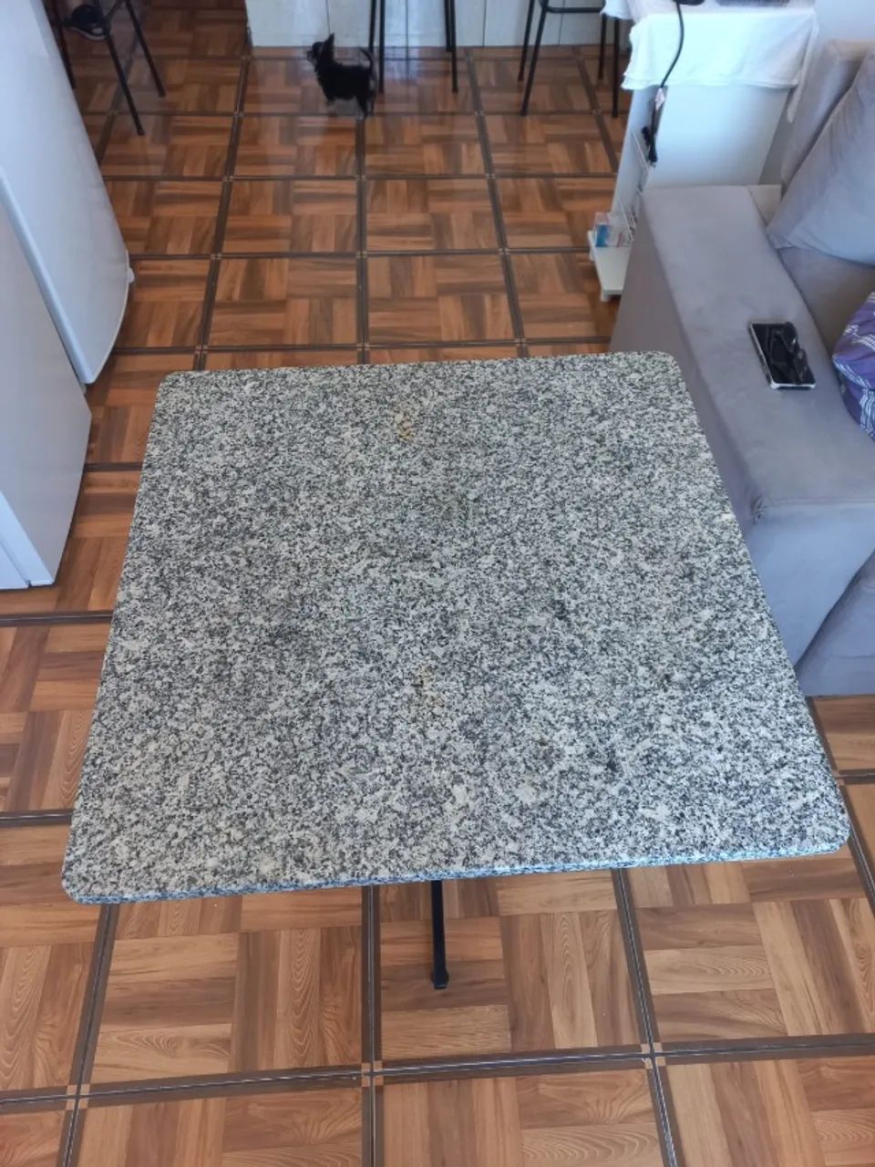 ? MESA COM TAMPO DE MÁRMORE/GRANITO - R$ 100 ? - Foto 4