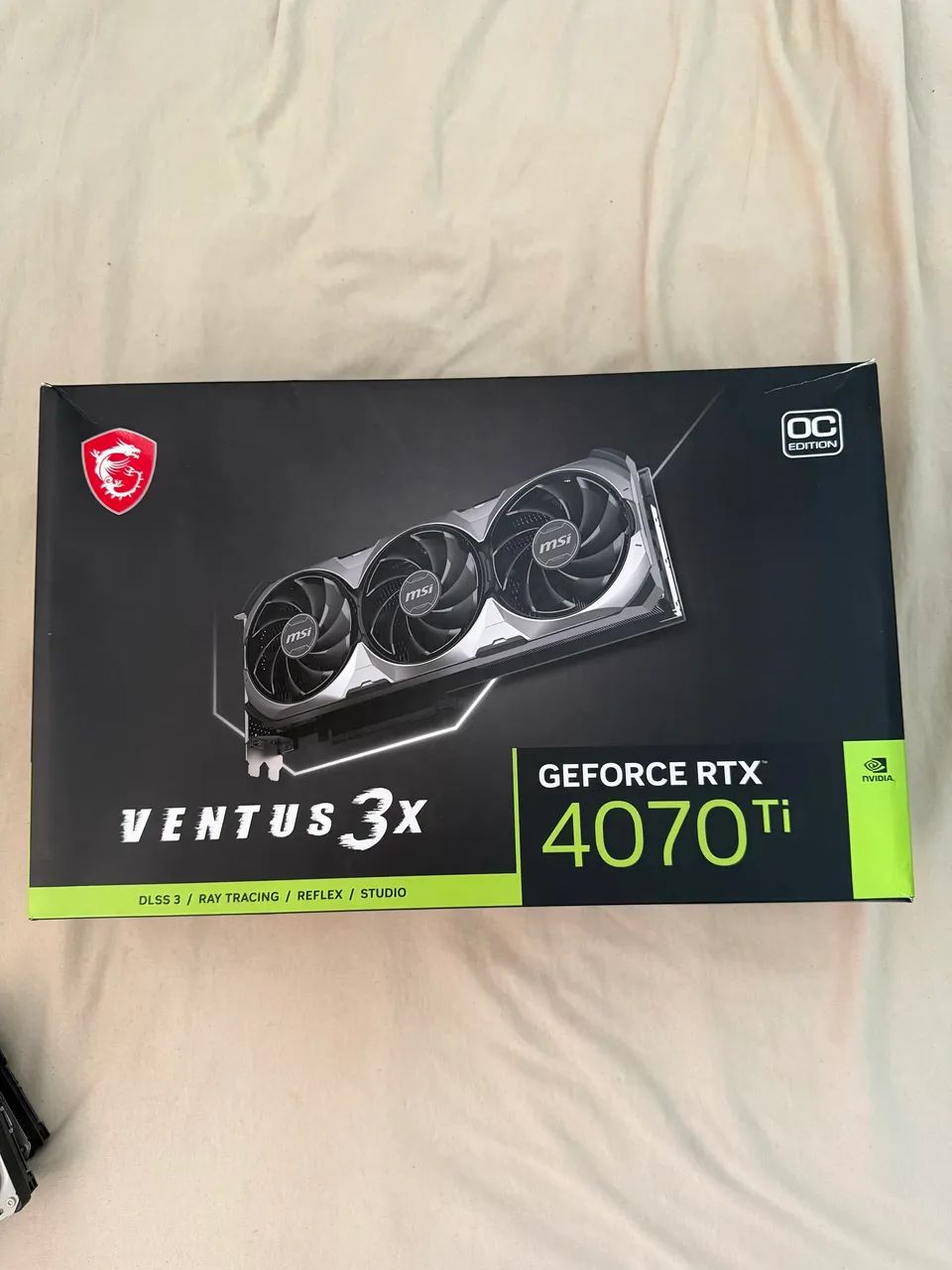 GPU Nvidia RTX 4070 TI Ventus 3x OC MSI